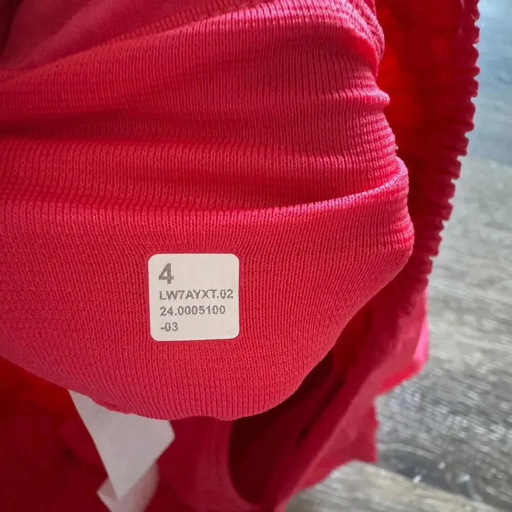 Lululemon Hotty Hot Short High Rise 4” Glaze Pink Size 4 NWT - Picture 6 of 6